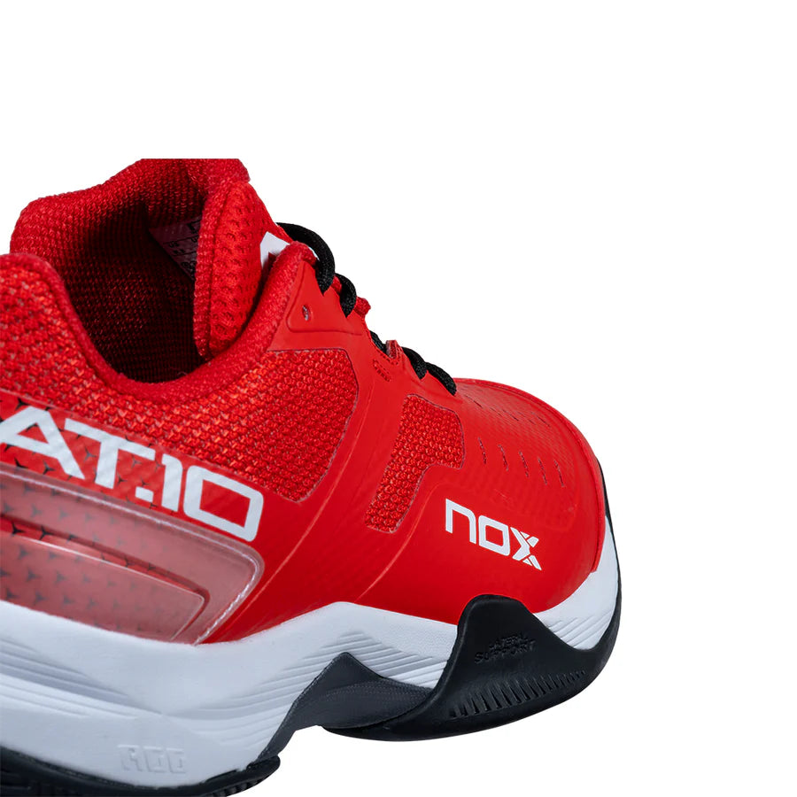 Nox Padel Shoes AT10 - Men - Fiery Red & Black